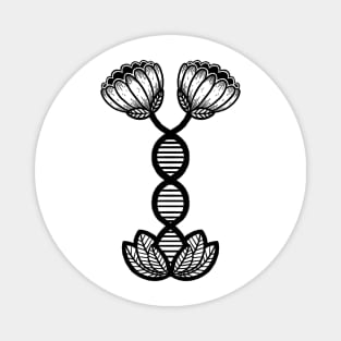 DNA Strand Flower Magnet